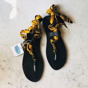NWT Ife’s Closet Ankara African Wrap Sandals 8